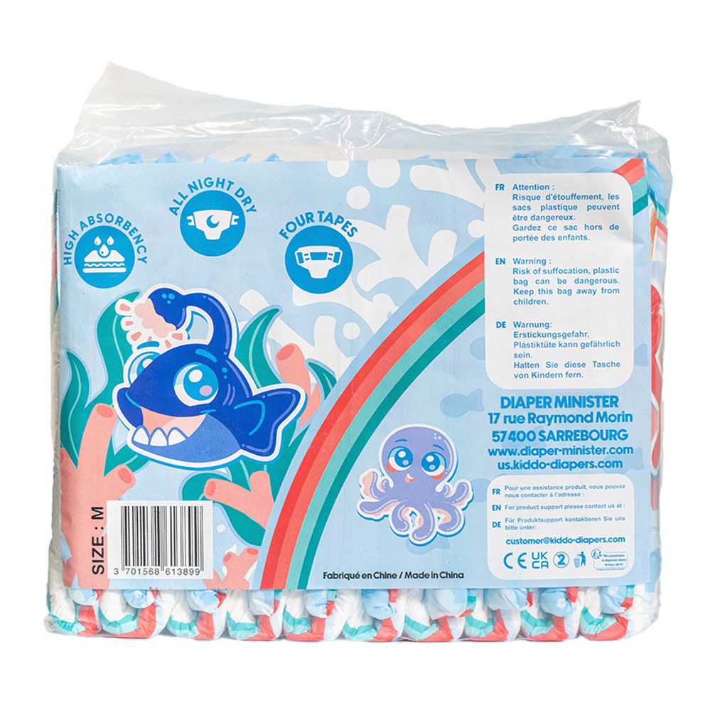 Kiddo Sea Friends - bunte Erwachsenenwindeln - M | L | XL