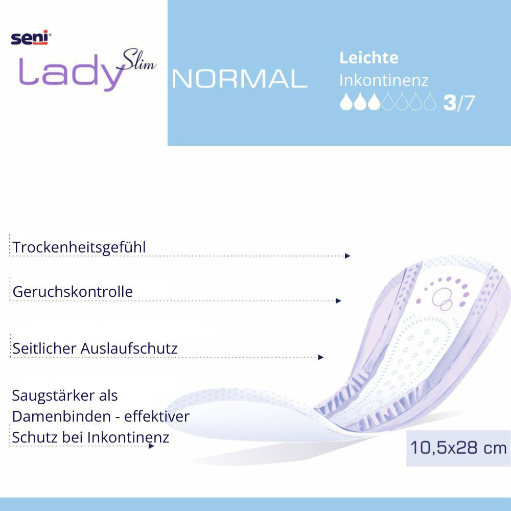 SENI Lady Slim NORMAL - 360ml Saugleistung - 20 Stück Pack