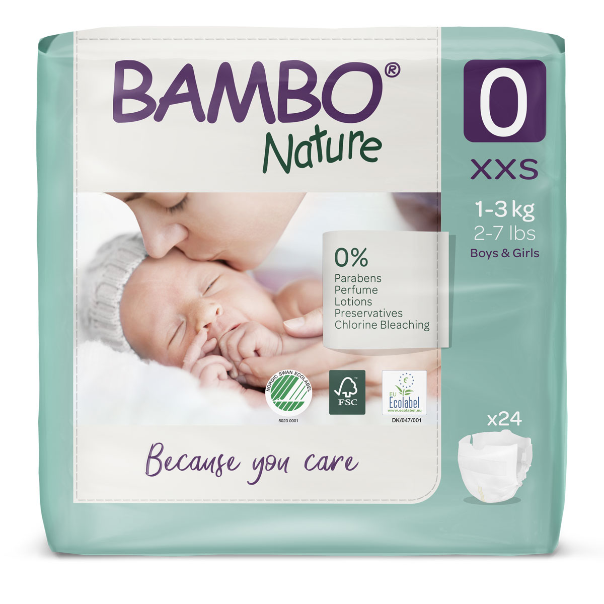 Bambo PREMATURE - Frühchen Windeln 1-3 Kg (24 Stück Einzelpack)