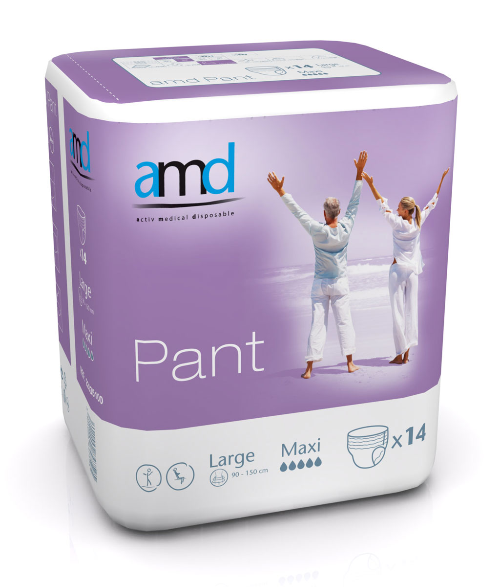 AMD Pant (MAXI) - saugstarke Inkontinenzpants - Gr. Large (L) - 6x14 St. Karton