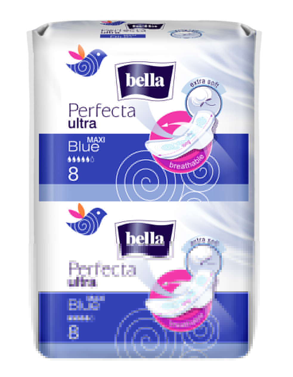 Bella Perfecta Ultra Binden MAXI BLUE mit Flügel - extra Soft - 16 Stück Bella Perfecta Ultra Binden MAXI BLUE mit Flügel - extra Soft - 16 Stück