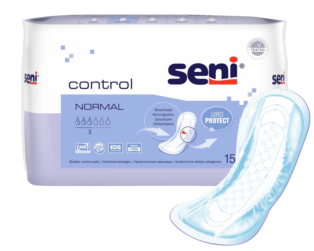 SENI Control NORMAL - Inkontinenzeinlagen - 15 Stück Einzelpack