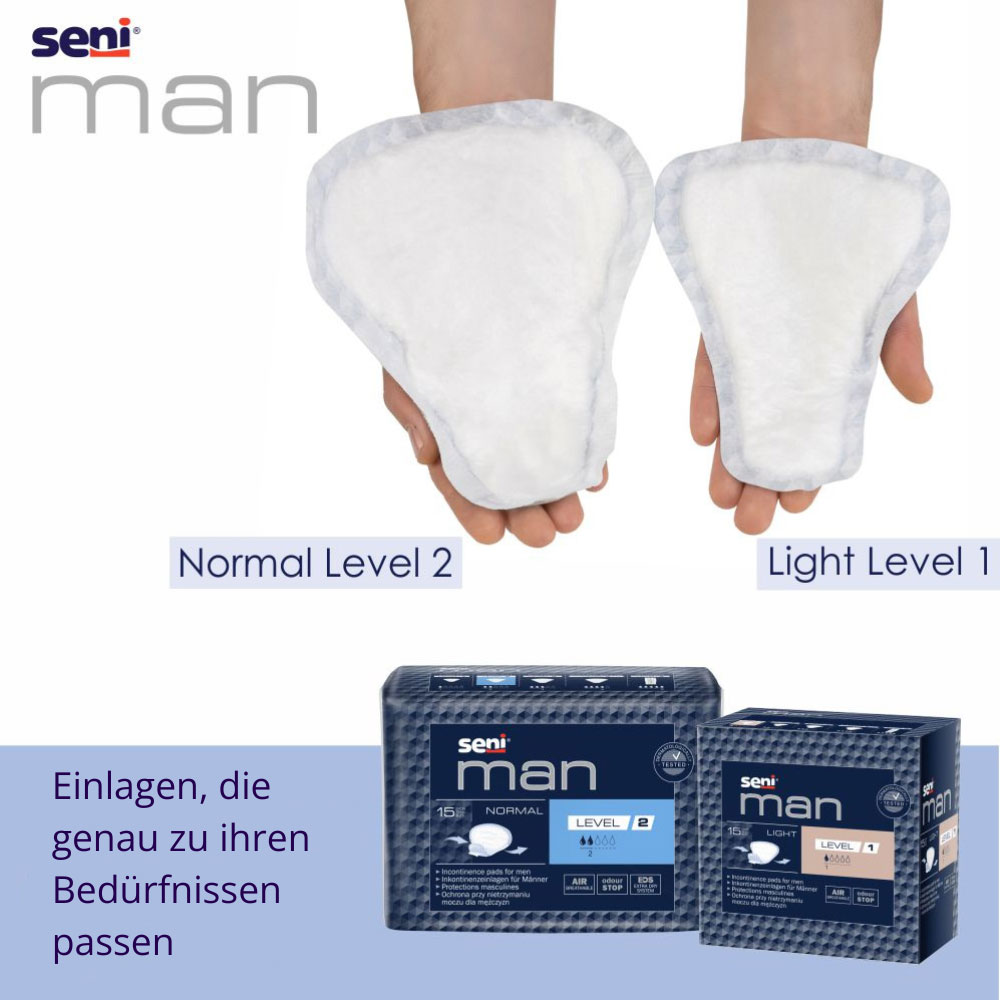 SENI Man LIGHT - LEVEL 1 - 150ml Saugleistung - (18x15) Stück