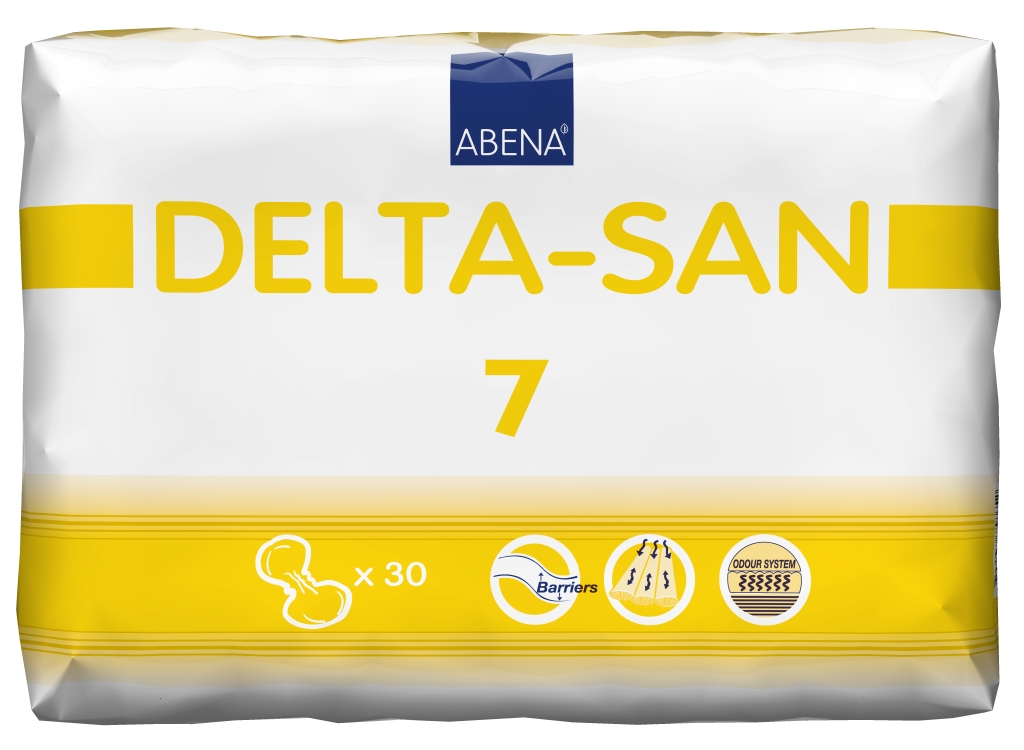 DELTA-SAN Nr. 7 Inkontinenz-Vorlagen - Saugkraft: 1700ml (4x30 Stück)