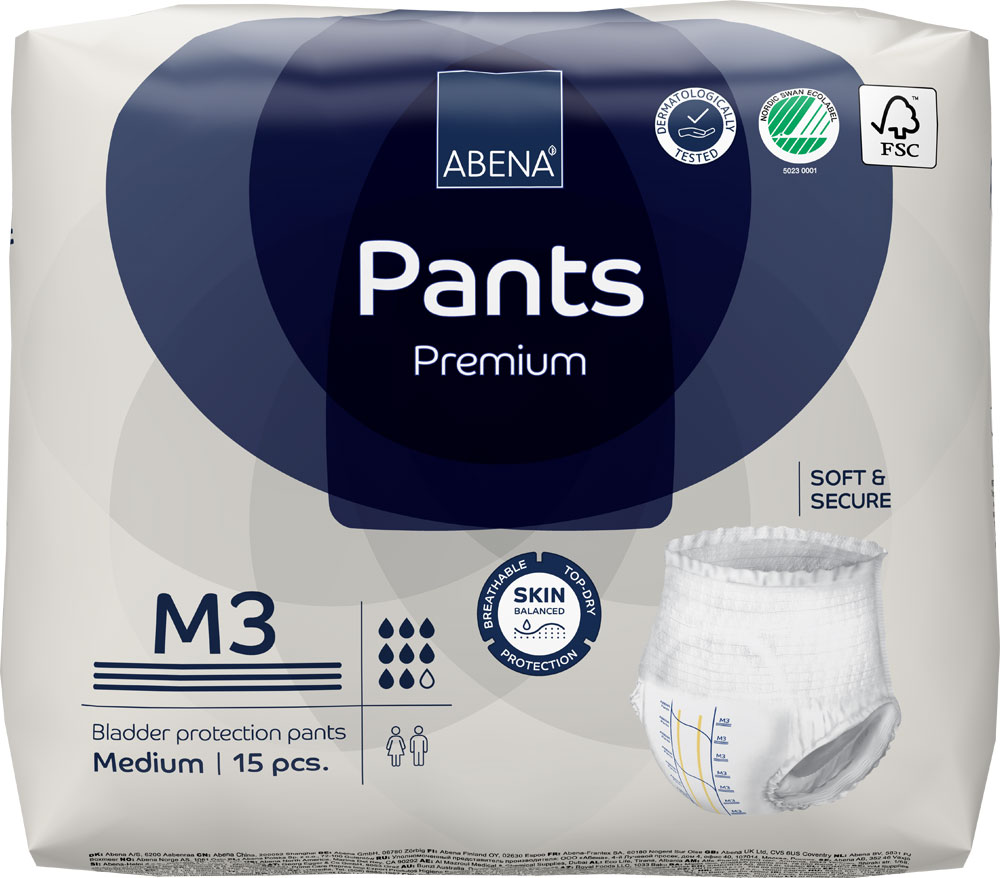 ABENA Pants Premium Medium (M3) Saugstärke 3 - 6x15 (90 Stück)