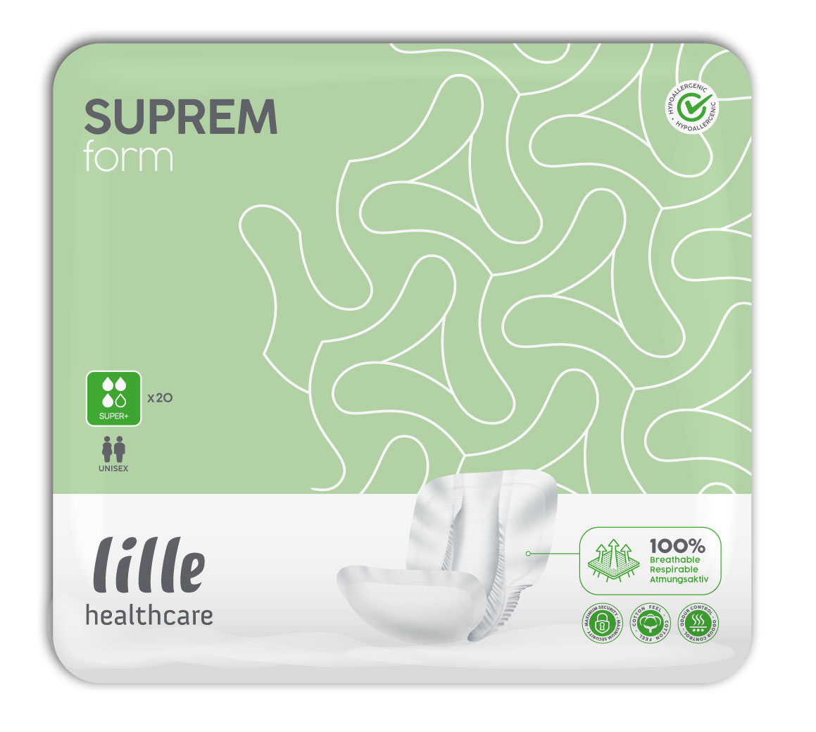 LILLE Suprem FORM - SUPER PLUS - Inkontinenzvorlagen - 80 Stück