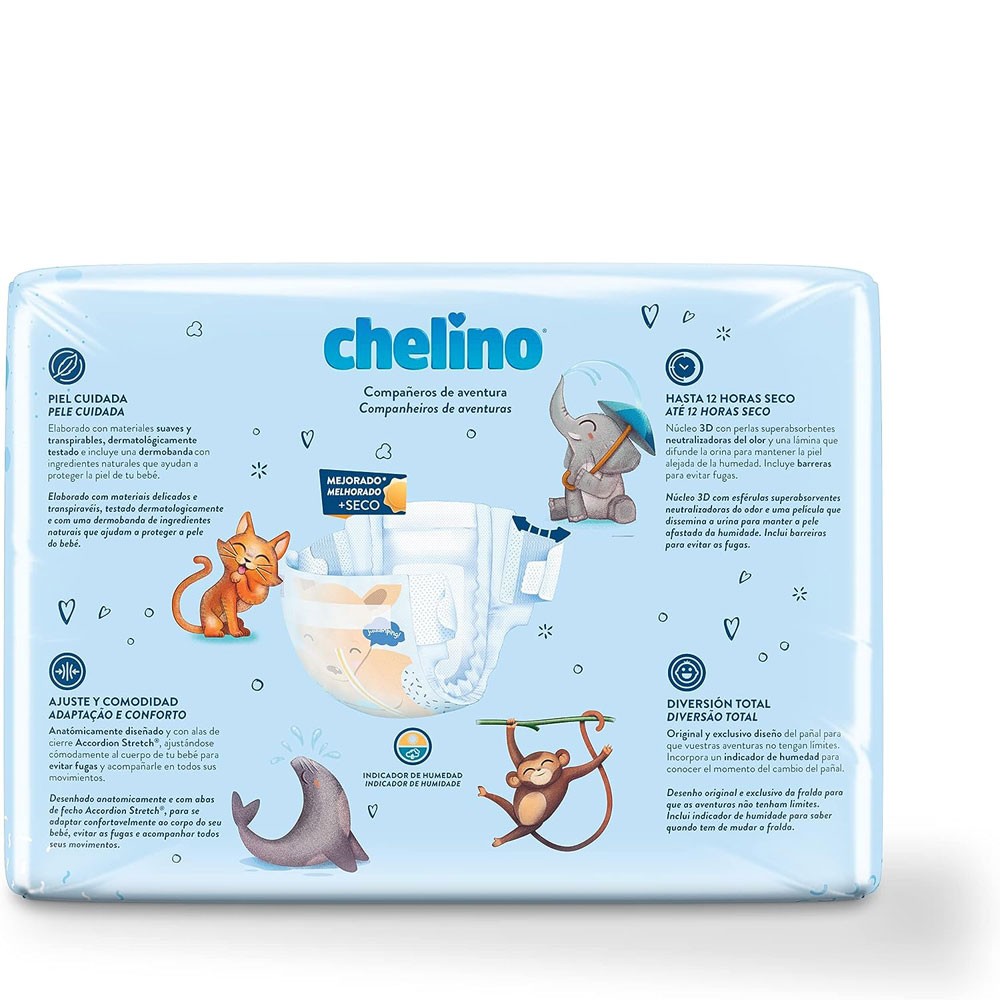 Chelino Design- Windeln (T3) MIDI 4-10kg 36 Stück Einzelpack