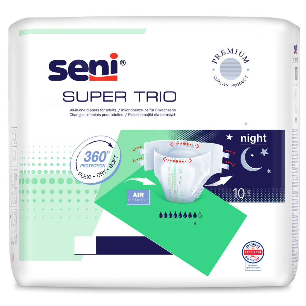 SENI Super TRIO - Premium Windeln - S | M | L | XL SENI Super TRIO - Premium Windeln - S | M | L | XL