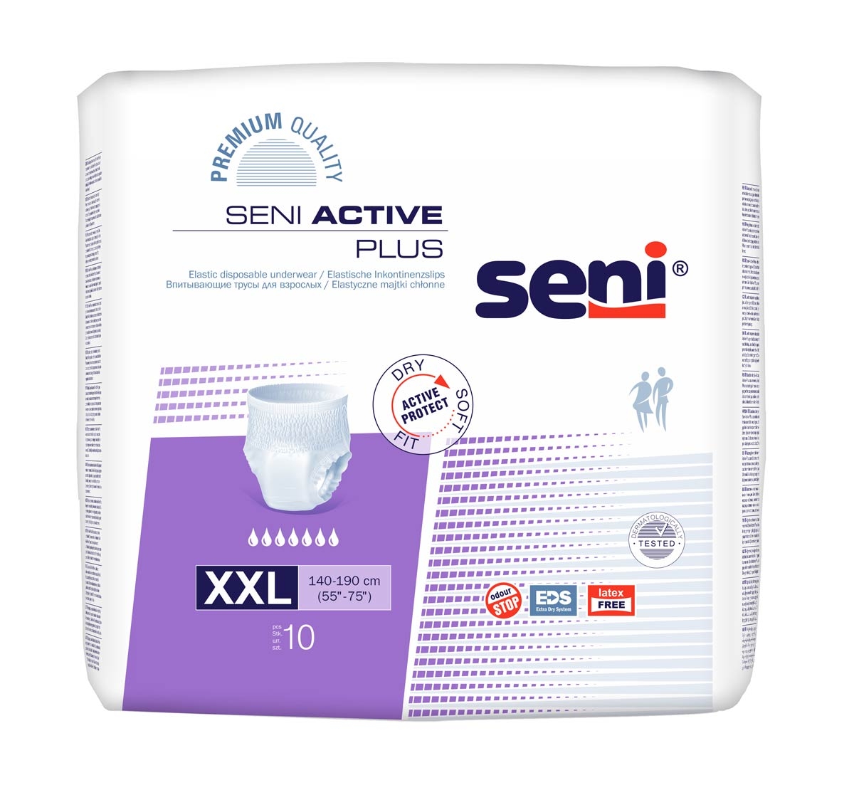 SENI Active PLUS XXL - Inkontinenzpants - 10 Stück Packung