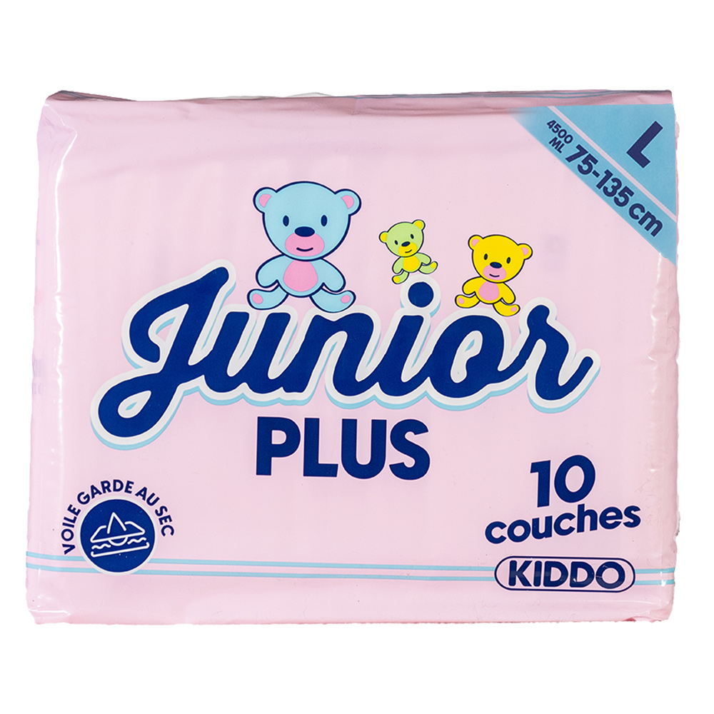 Kiddo Junior Plus Pink - bunte Folienwindeln für Erwachsene - Large (L)