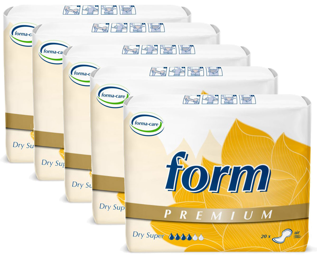 Forma-Care Form - PREMIUM Dry Super - Inkontinenzvorlagen - 5x20 Stück