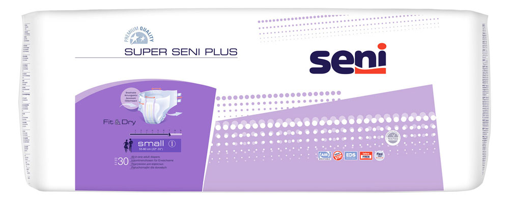 Super Seni (PLUS) - Inkontinenzwindeln - 30 Stück Pack - Small (S)