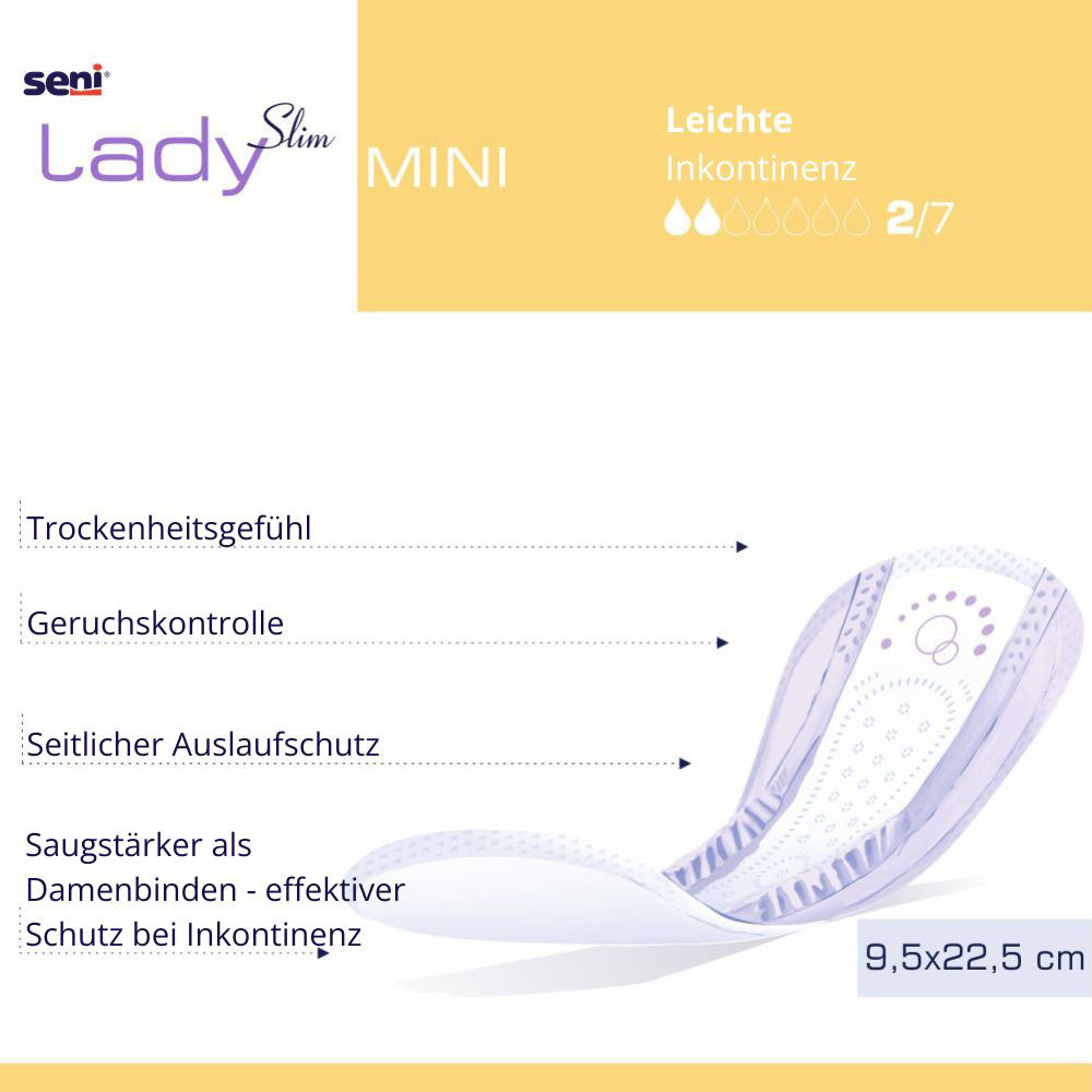 SENI Lady Slim MINI - 230ml Saugleistung - 20 Stück Pack