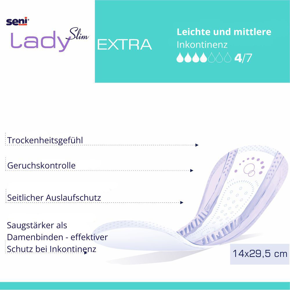 SENI Lady Slim EXTRA - 470ml Saugleistung - 15 Stück Pack