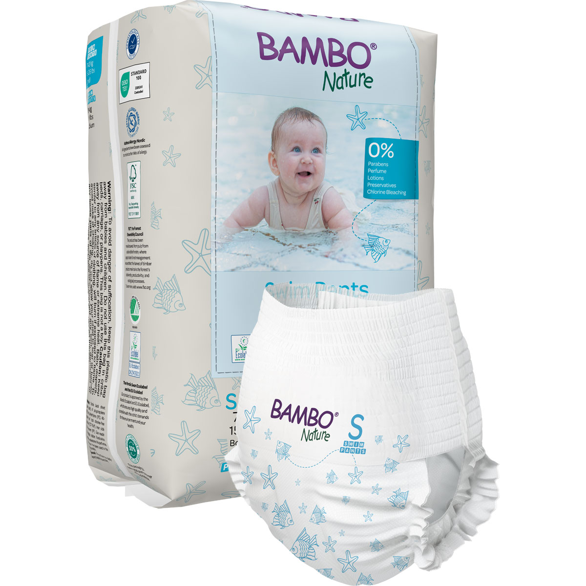 Bambo Nature Schwimmwindeln für Kinder Gr. S - 12 Stück Pack Bambo Nature Schwimmwindeln für Kinder Gr. S - 12 Stück Pack