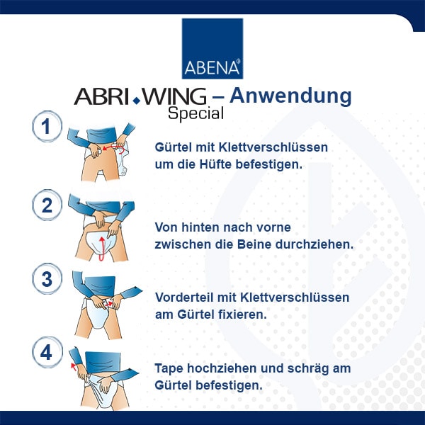 ABENA WING Large L2 - Inkontinenz-Vorlage mit Gürtel - 15 Stück  Einzelpack