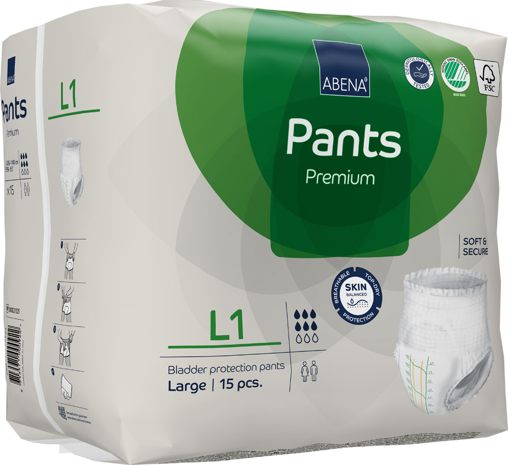 ABENA Pants Premium Large (L1) 15 St. Packung