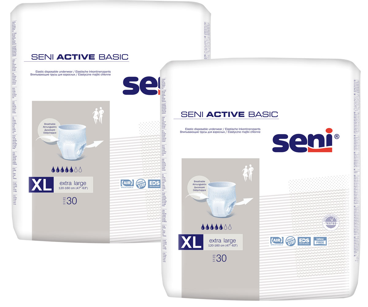 SENI Active BASIC - Inkontinenzslip X-Large - (2x30 St) Karton
