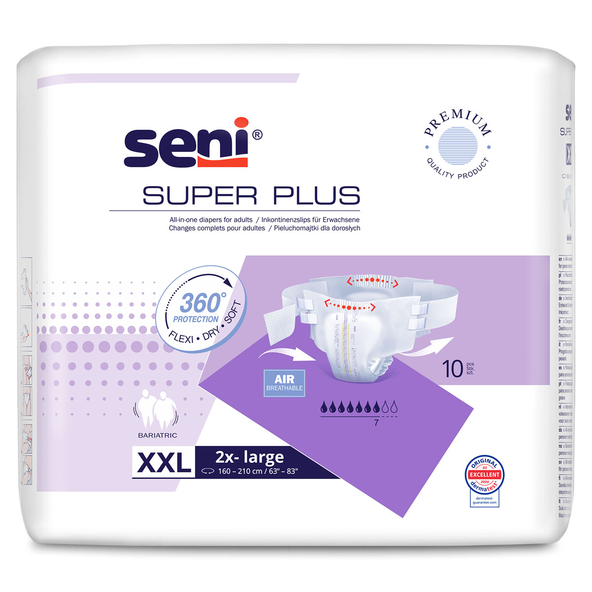 SENI Super PLUS XXL - Adipositas Windeln - Gr. 5