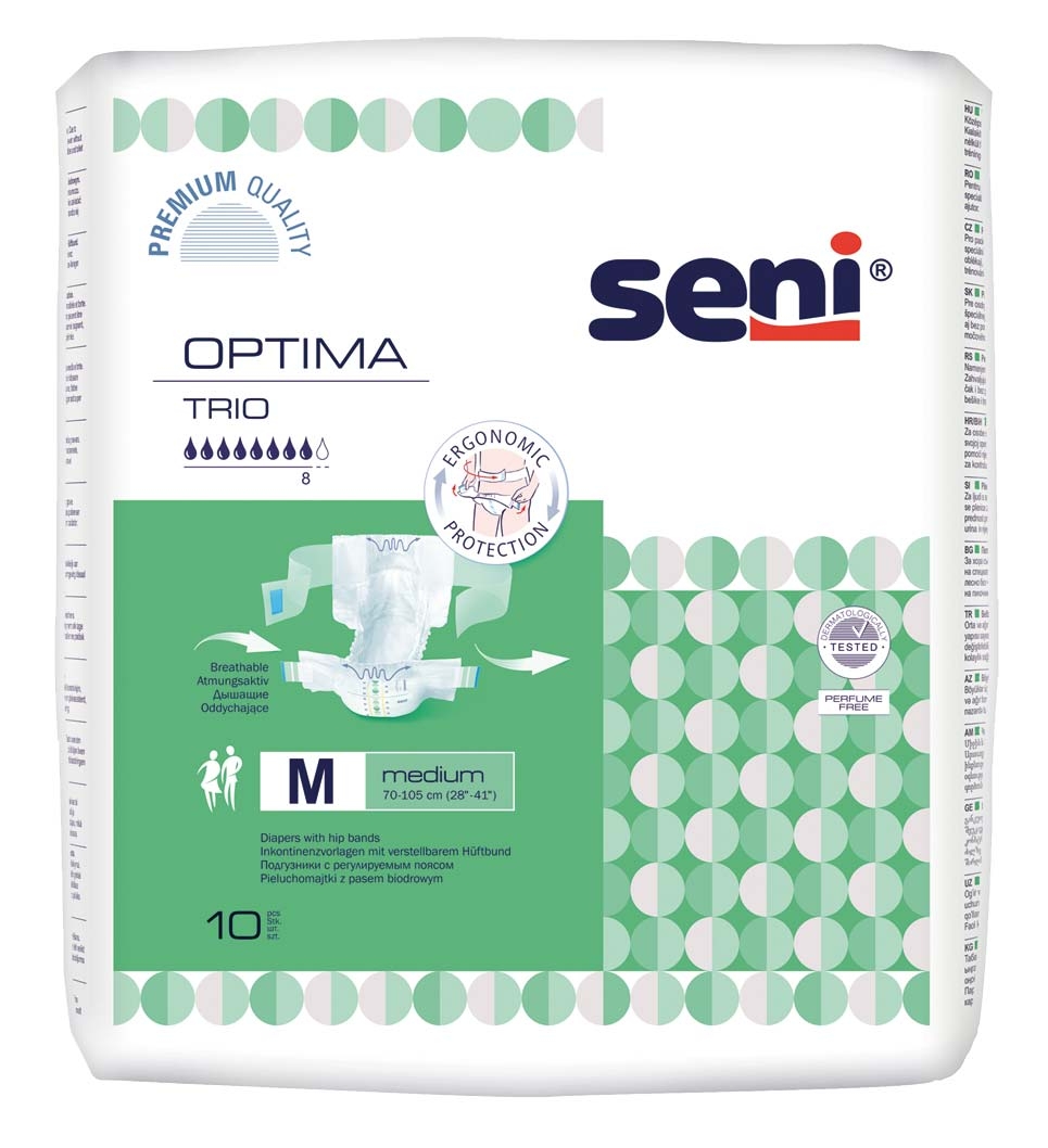 SENI Optima TRIO - Vorlagen mit Hüftbund, Gr.3 LARGE (6x10 Stück)