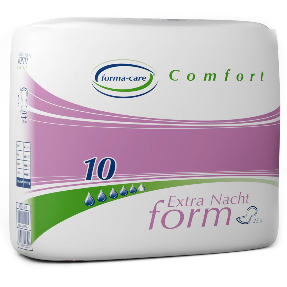 Forma-Care Form Comfort EXTRA NACHT - anatomische Vorlagen - 5x25 (125) St. Karton