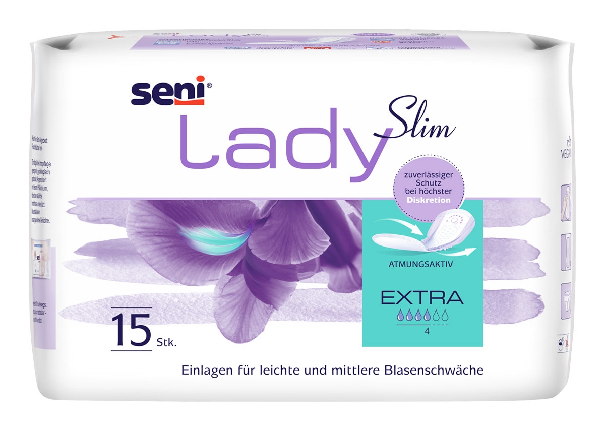 SENI Lady Slim EXTRA - 470ml Saugleistung - 15 Stück Pack