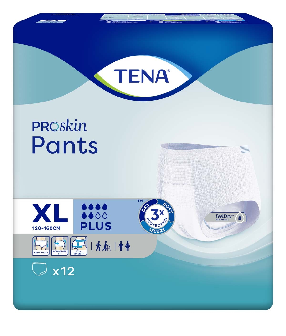 TENA Pants PLUS Extra Large (XL) - 12 Stück Einzelpack 