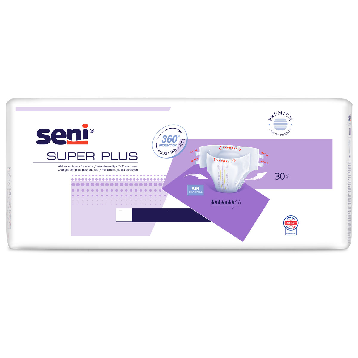 SENI Super PLUS - Premium Windeln - 30 Stück Pack - S | M | L | XL