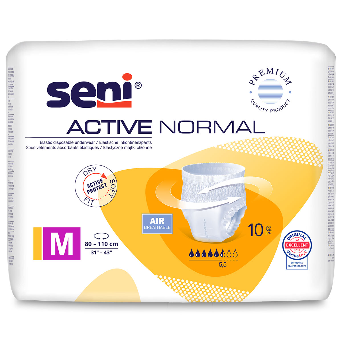 SENI Active NORMAL Inkontinenzslip SMALL - 10 Stück Packung