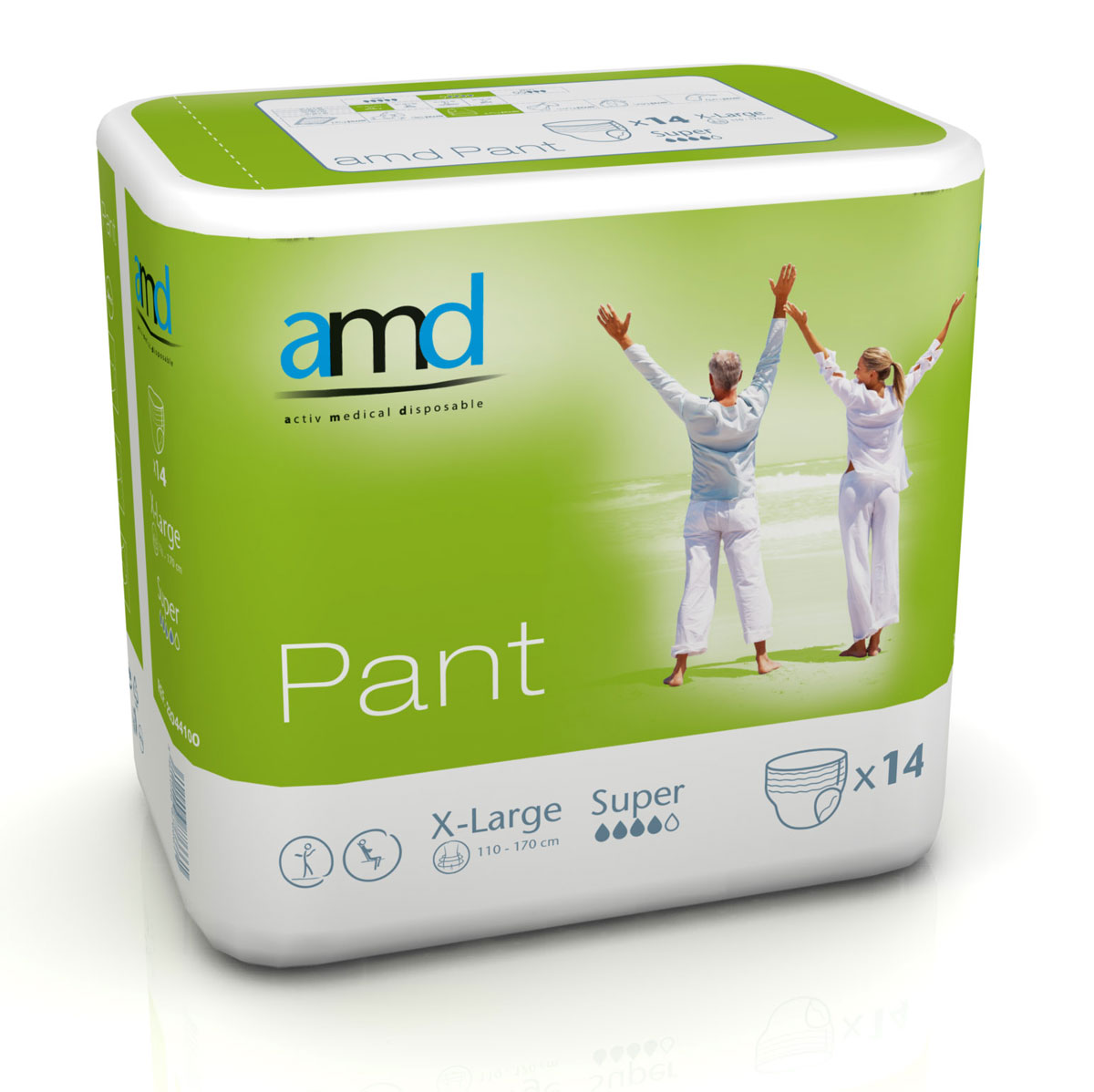 AMD Pant (SUPER) - Inkontinenzpants - Gr. Large (L) - 6x14 St. Karton