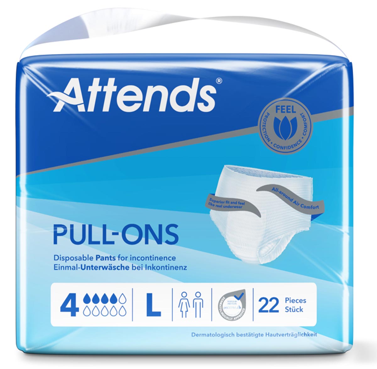 ATTENDS Pull-Ons 4 - Inkontinenzpants - (L) Large - 22 St. Einzelpack