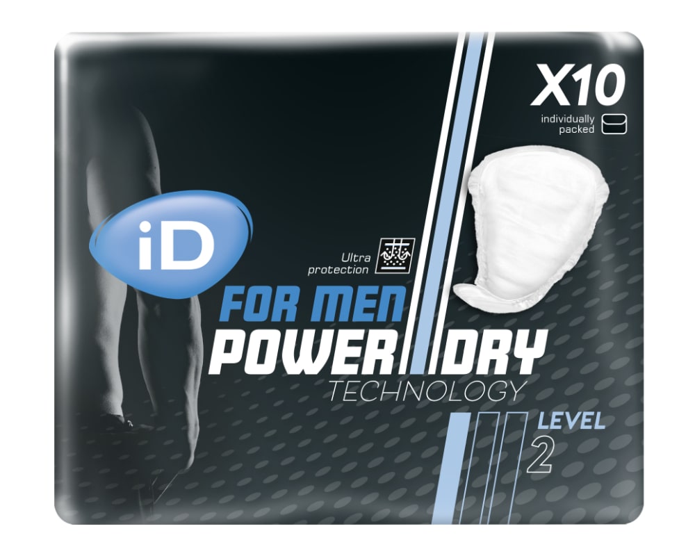 iD for men - Level 2 - Slipeinlagen für Männer - 10 St. Packung