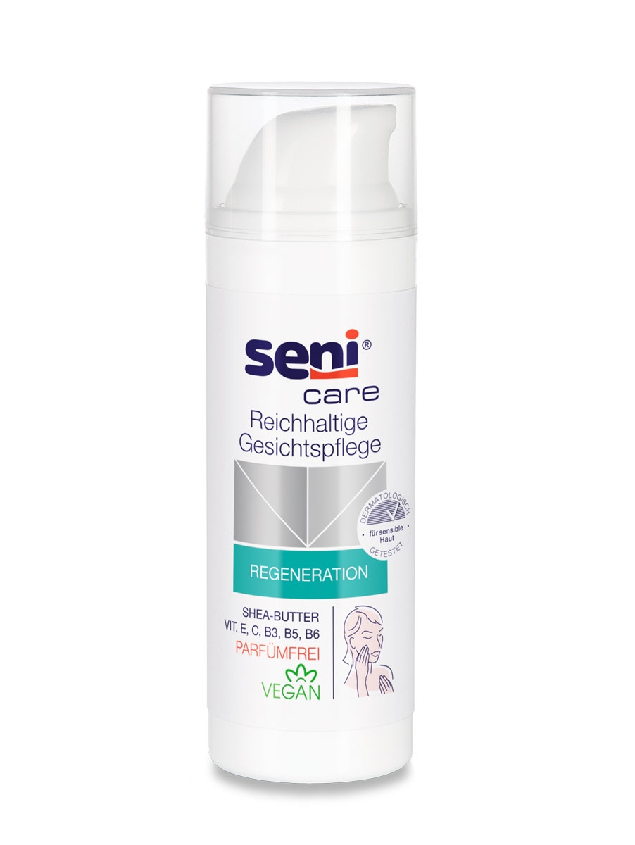 SENI CARE - reichhaltige Gesichtspflege, 50ml Pumpspender