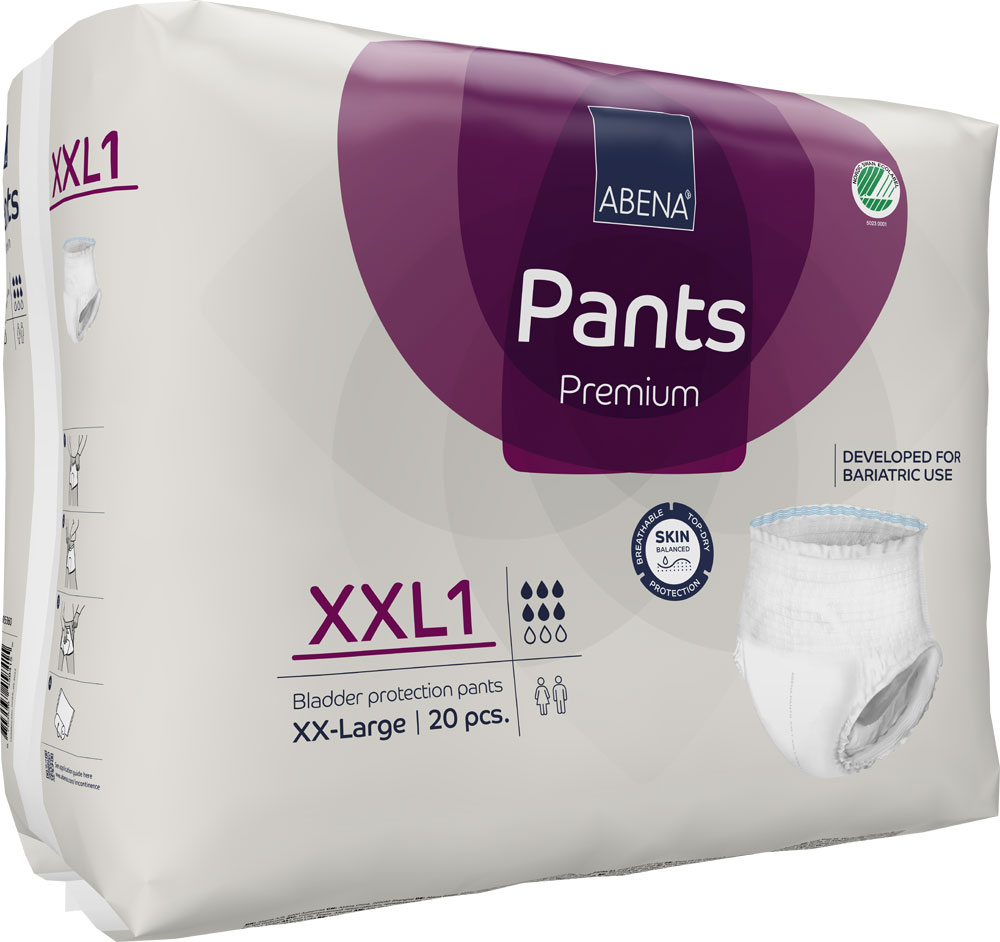 ABENA Pants Premium XXL1 Bariatric - Hüftumfang 153-203 cm - 20 St. Packung