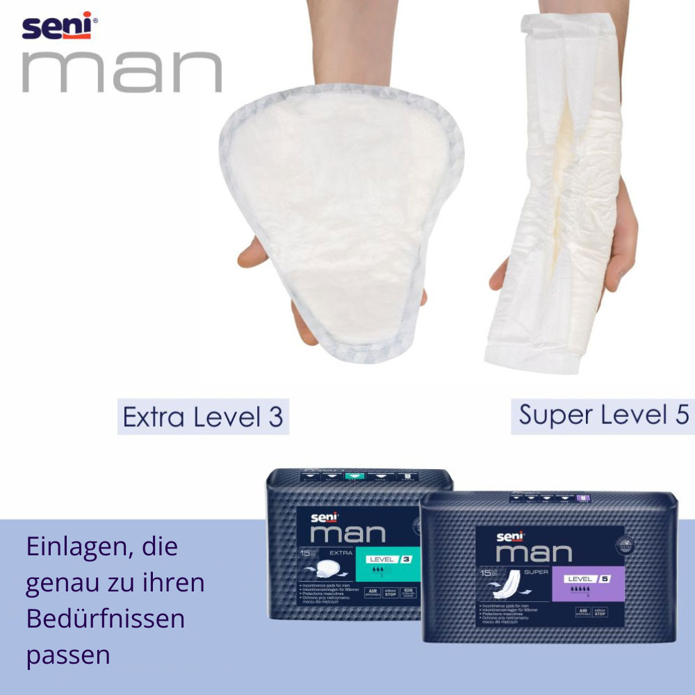 SENI Man EXTRA - LEVEL 3 - 500ml Saugleistung - (16x15) Stück