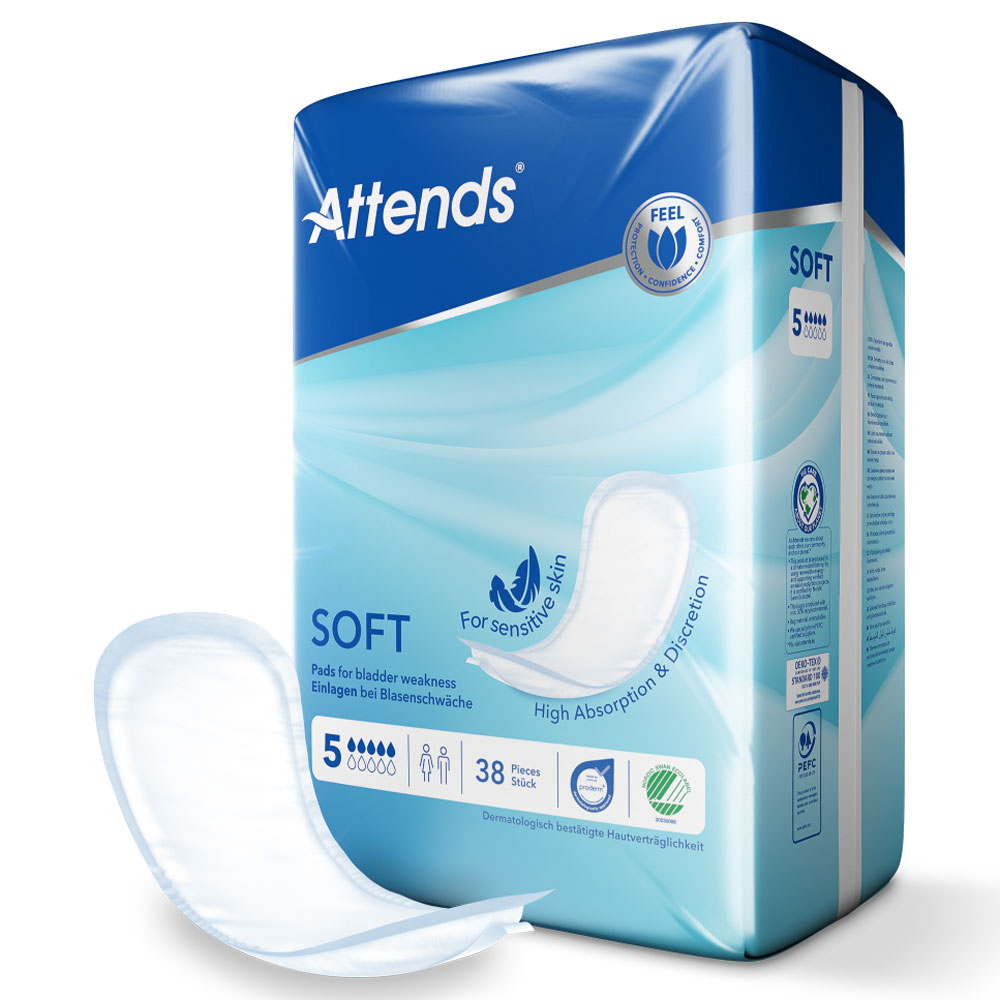 ATTENDS Soft 5 Maxi Plus - Inkontinenzeinlagen - 4x38 (152) St. Karton