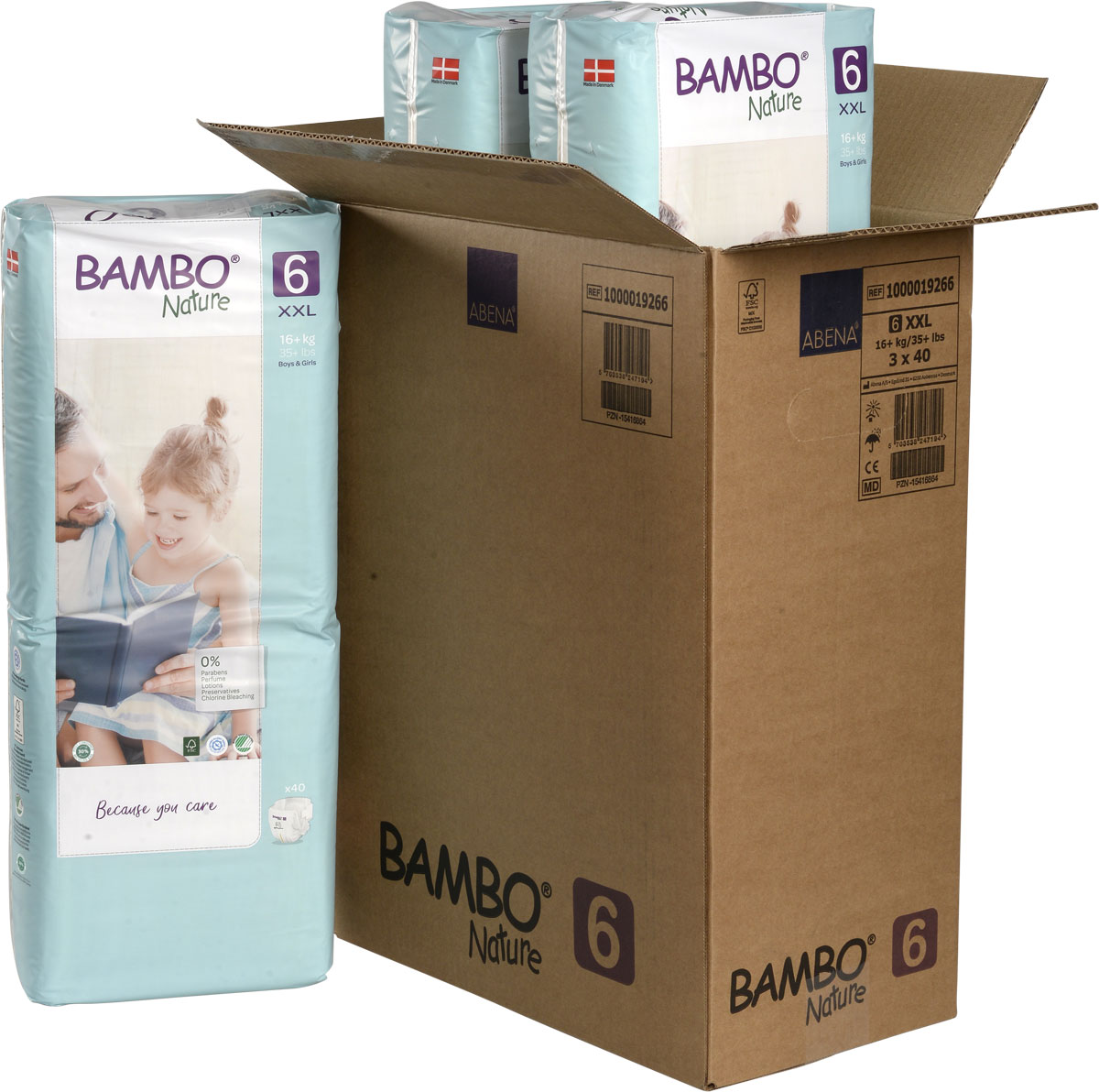 Bambo NATURE - Babywindeln Gr. 6 JUNIOR EXTRA [XXL] 16+ kg - 120 Stück BIGPack
