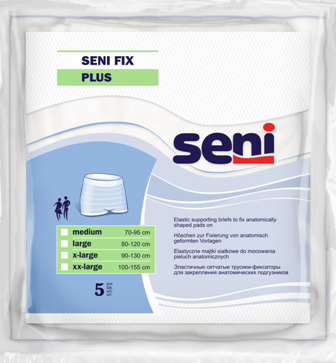 SENI FIX PLUS Fixierhosen - 5 Stück Pack - Medium (M)