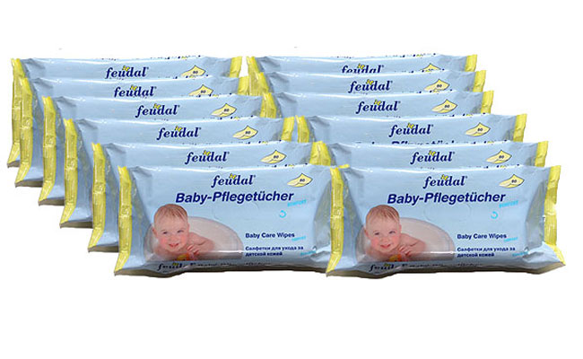 Baby Pflegetücher / Feuchttücher Comfort (12x 80 Stück NF)