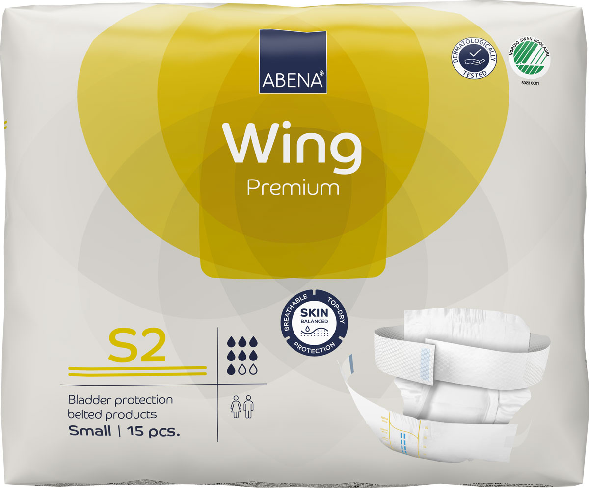 ABENA WING Small S2 - Inkontinenz-Vorlage mit Gürtel - 15 Stück Einzelpack