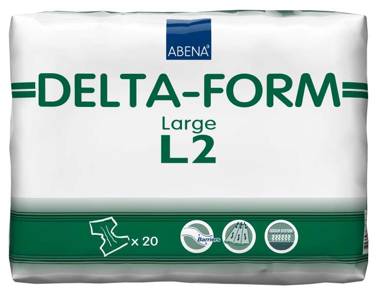 DELTA-Form Gr. Large L2, Windeln mittlere Saugstärke - 4x20 Stück    