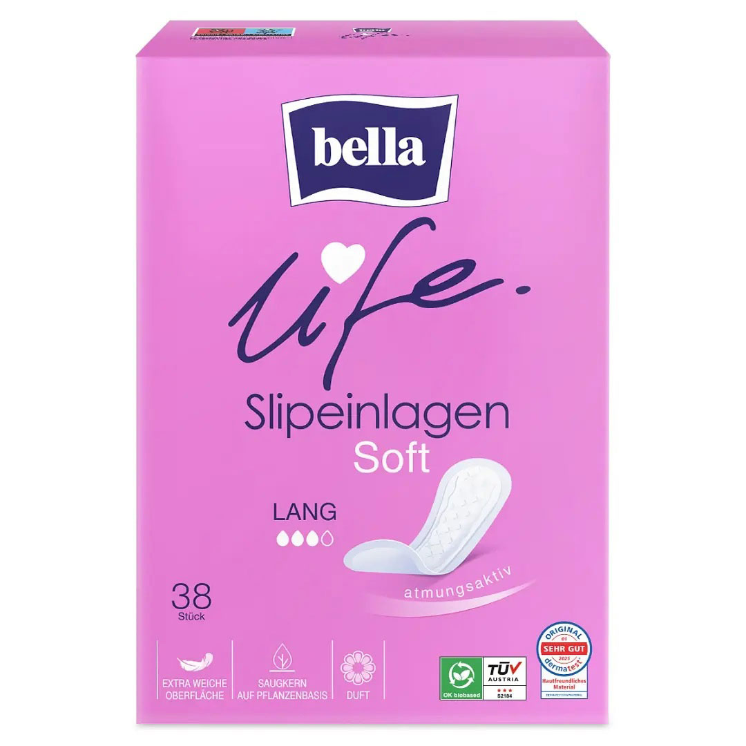 Bella Slipeinlagen Soft LANG mit Frischeduft - 38 St. Pack