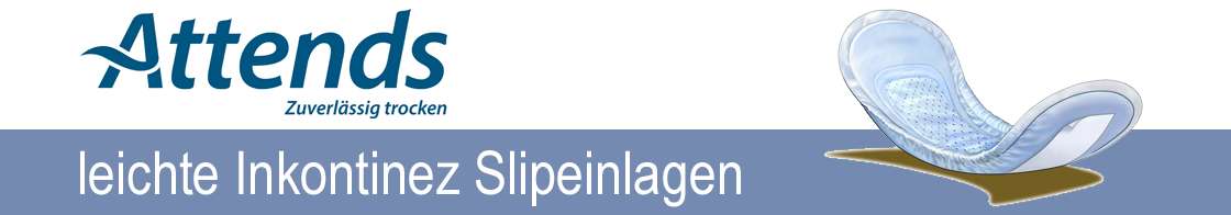 Attends Soft - leichte Einlagen Attends Soft - leichte Slipeinlagen bei Urininkontinenz