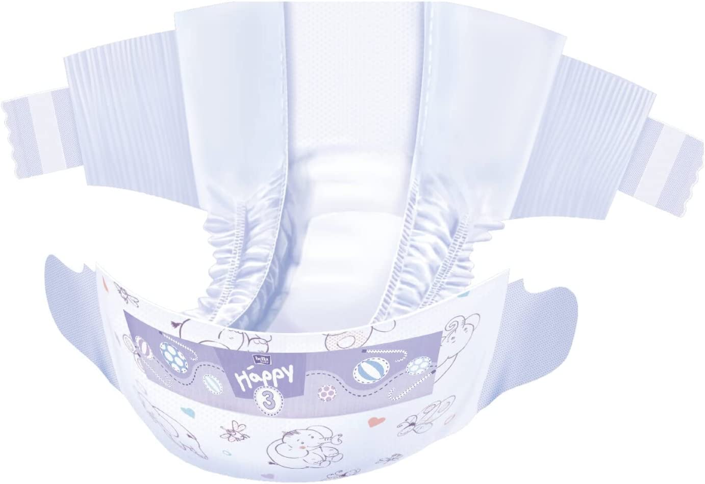 Bella Happy COMFORT Windel BOX - MIDI Gr. 3 (5-9kg) - 144 Stück