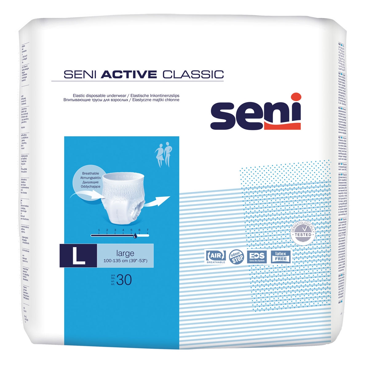 SENI Active CLASSIC Inkontinenzslip Gr. LARGE 30 Stück Pack
