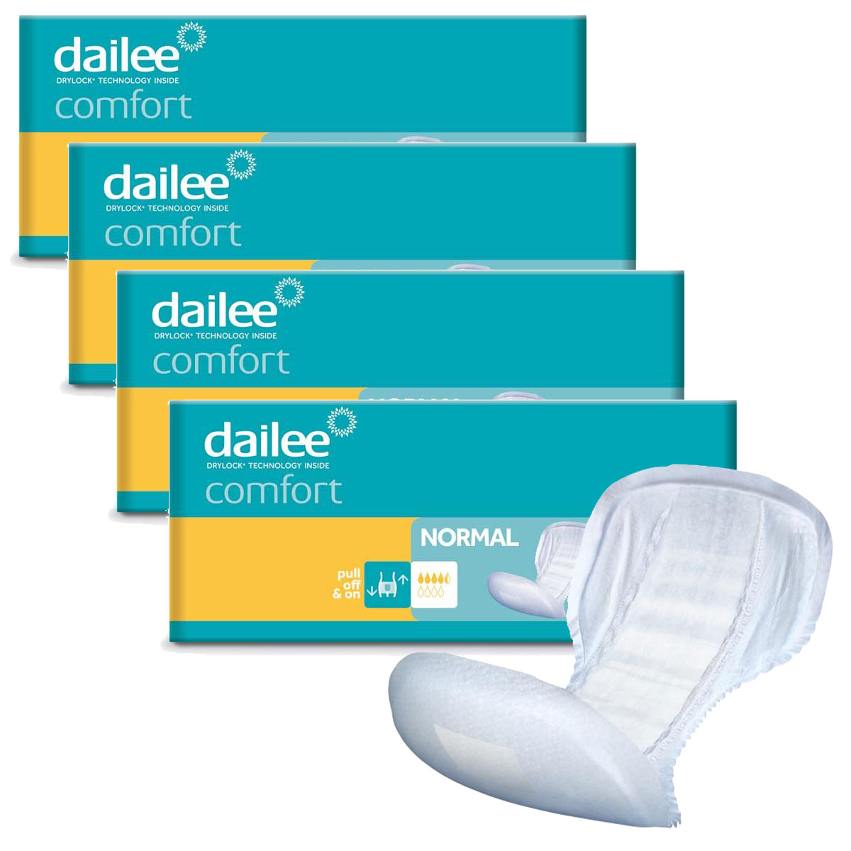 Dailee Comfort NORMAL - Inkontinenzvorlagen | 4x28 St. Karton
