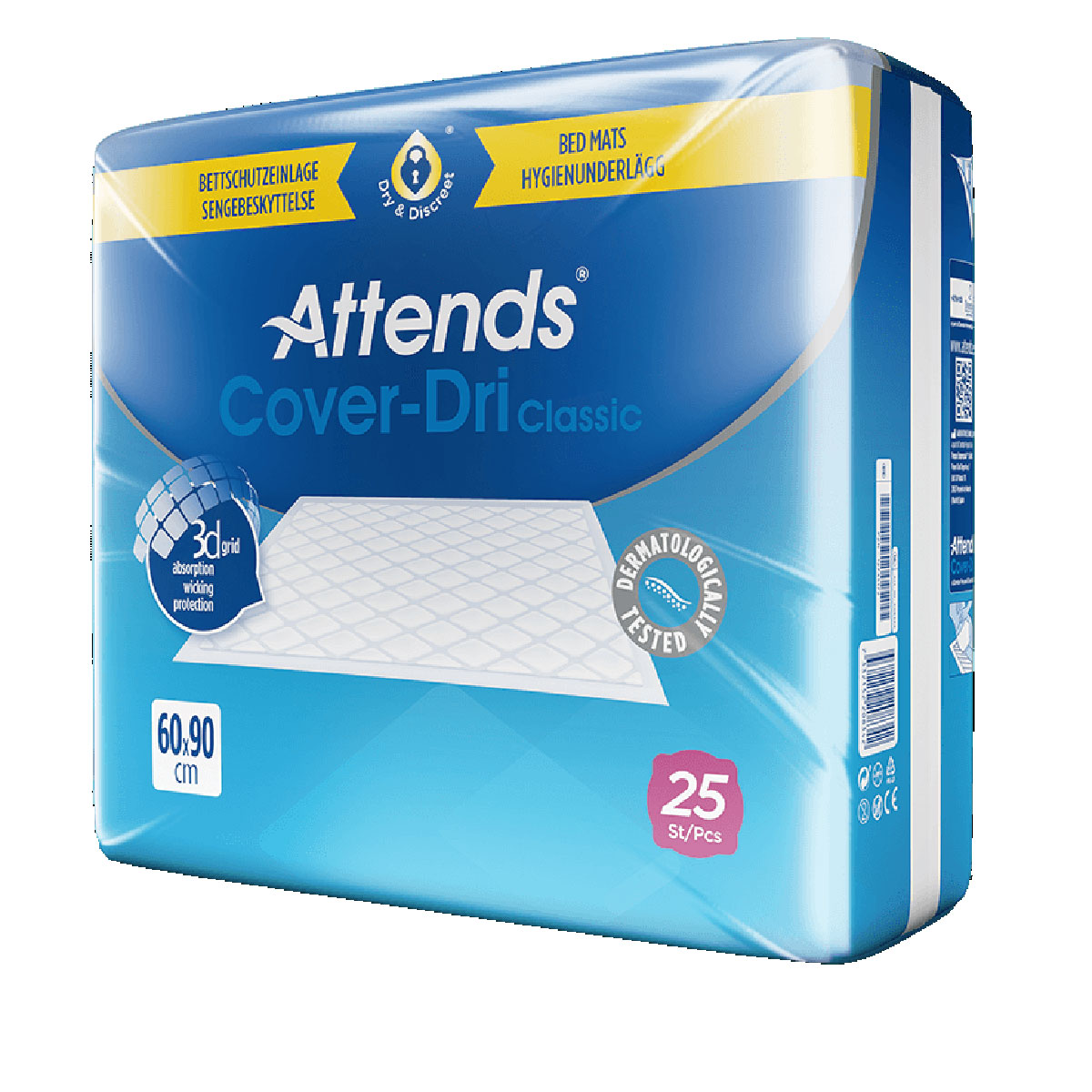 ATTENDS Cover-Dri Classic - Bettschutzeinlagen 60 x 90cm (150 Stück) ATTENDS Cover-Dri Classic - Bettschutzeinlagen 60 x 90cm (150 Stück)