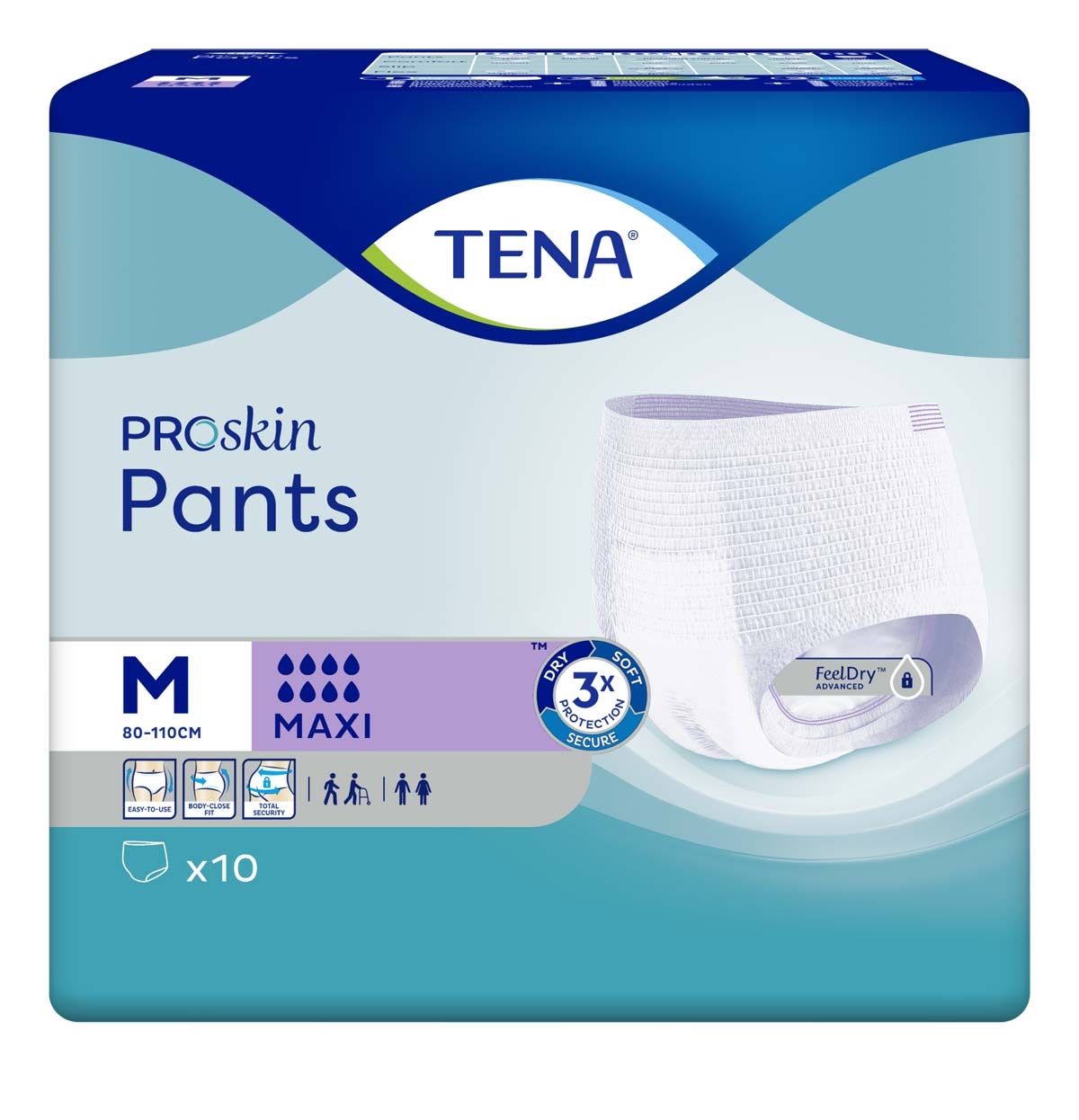 TENA Pants MAXI - extra saugstark - Medium (M) - 4x10 Stück