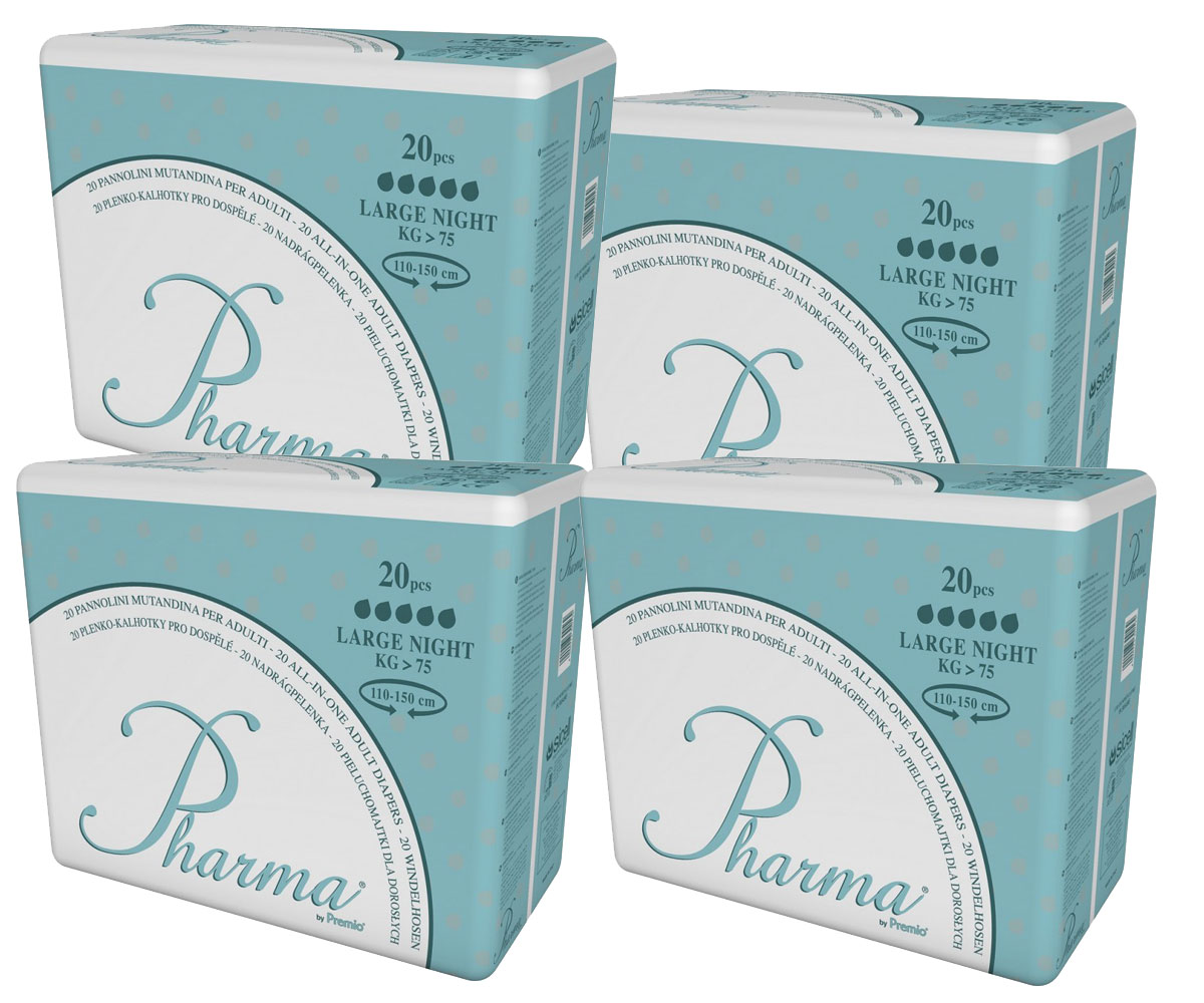 Pharma Slip - Windeln mit Folie - Nachtwindel - Gr. Large - Karton