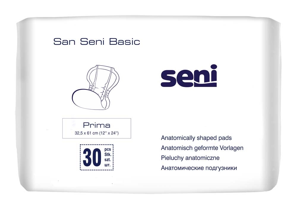 San Seni Basic - PRIMA - Inkontinenz-Vorlagen - (4x30) 120 Stück
